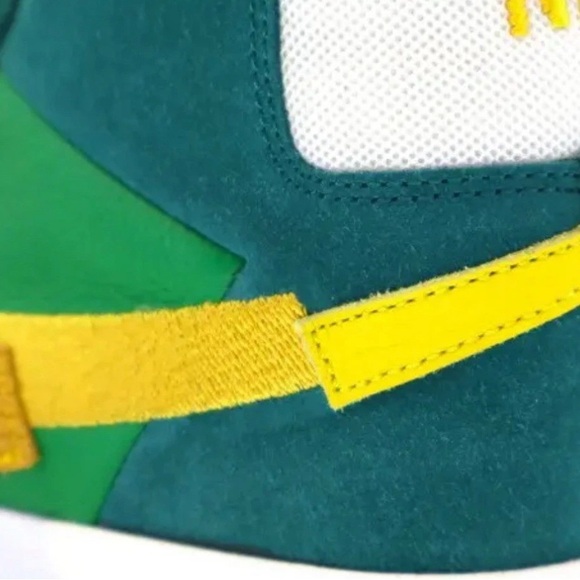 Nike SB Zoom Blazer Mid Mosaic Pack, Aloe Verde/University Gold, Women’s Size 7 - Picture 6 of 9